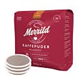 Merrild Medium Roast package and pods for Senseo