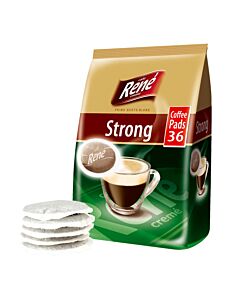 Café René Strong Big Pack paket och pods till Senseo