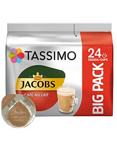 Jacobs Café au Lait Big Pack paket och kapsel till Tassimo
