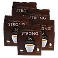 5 förpackningar med Kaffekapslen Strong Medium för Senseo