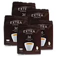 5 förpackningar med Kaffekapslen Extra Strong Medium för Senseo