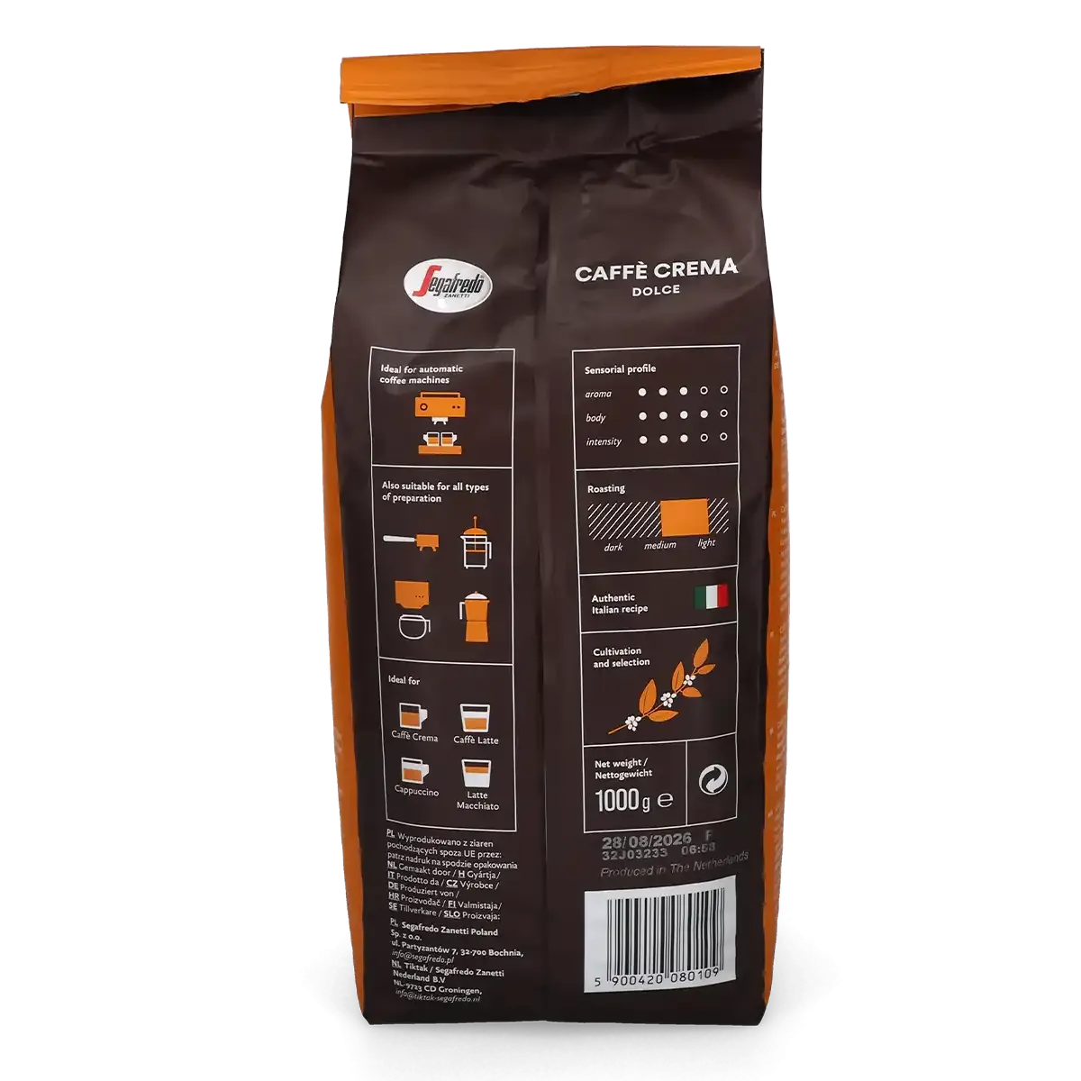 Segafredo\u0020Caff\u00E9\u0020Crema\u0020Dolce\u0020